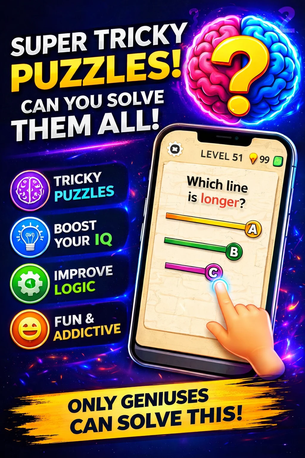 Brain Test: IQ Puzzle Game screenshot